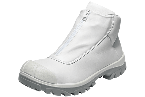 white safety boots
